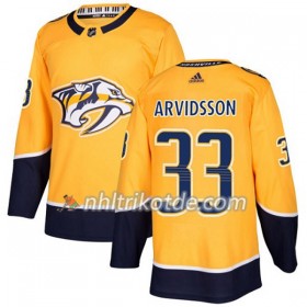 Nashville Predators Trikot Viktor Arvidsson 33 Adidas 2017-2018 Gold Authentic - Herren